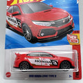 2025 Hot Wheels Red 2018 Honda Civic Type R 123/250 Then And Now 3/10