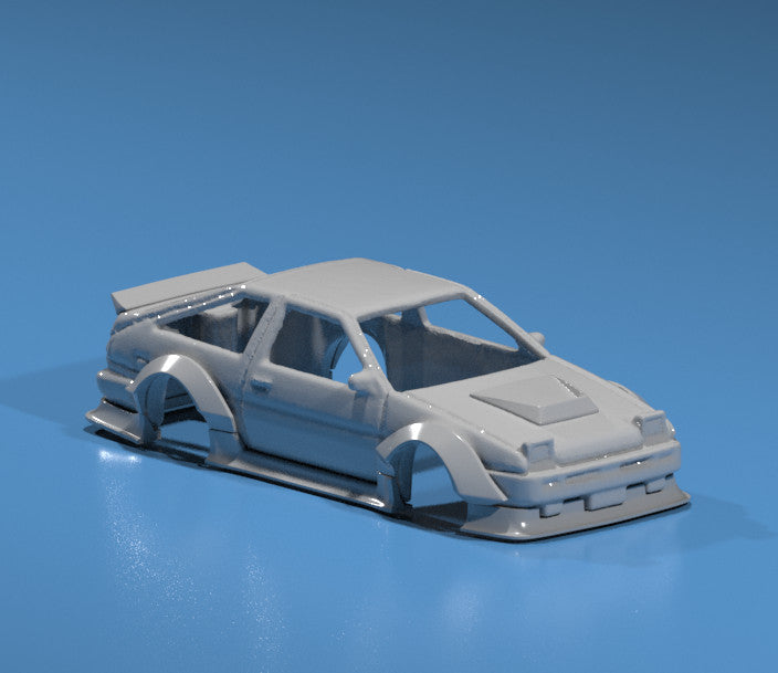 Wide Body Kit for Hot Wheels Toyota AE86 Trueno - Resin - 3d Printed