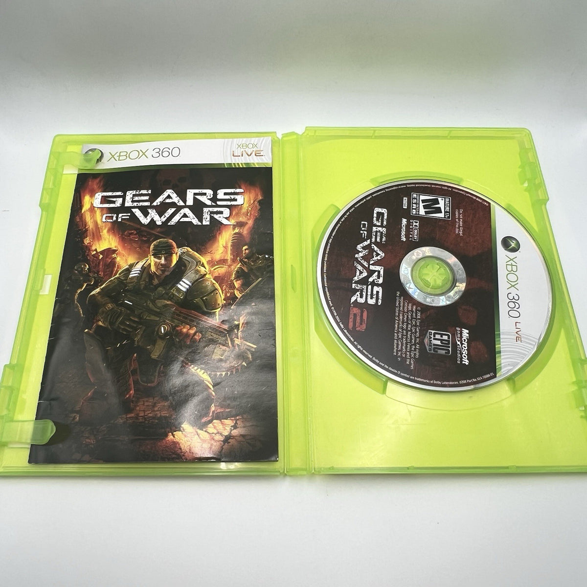 Gears of War (Microsoft Xbox 360, 2006) CIB Complete w/ Manual