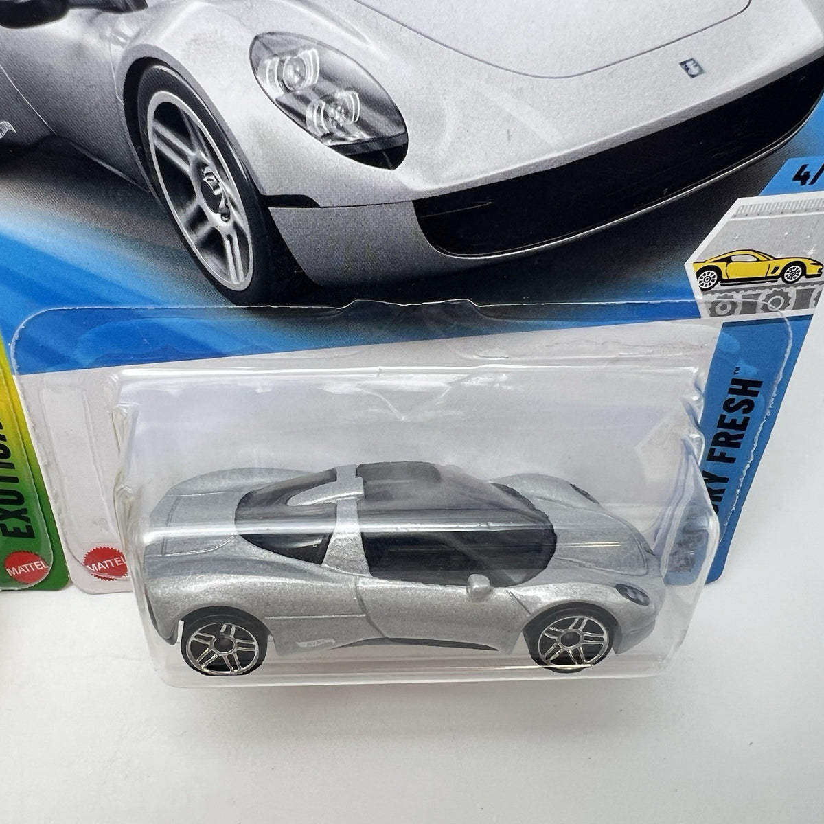 New Hotwheels Gordon Murray Automotive T.33 Lot of 2 Cars. Silver and Yellow