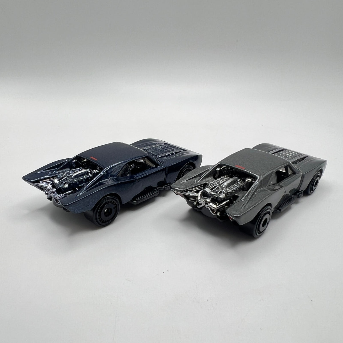 Hot Wheels Lot of 2 The Batman Batmobile Blue Gray LOOSE 1/64