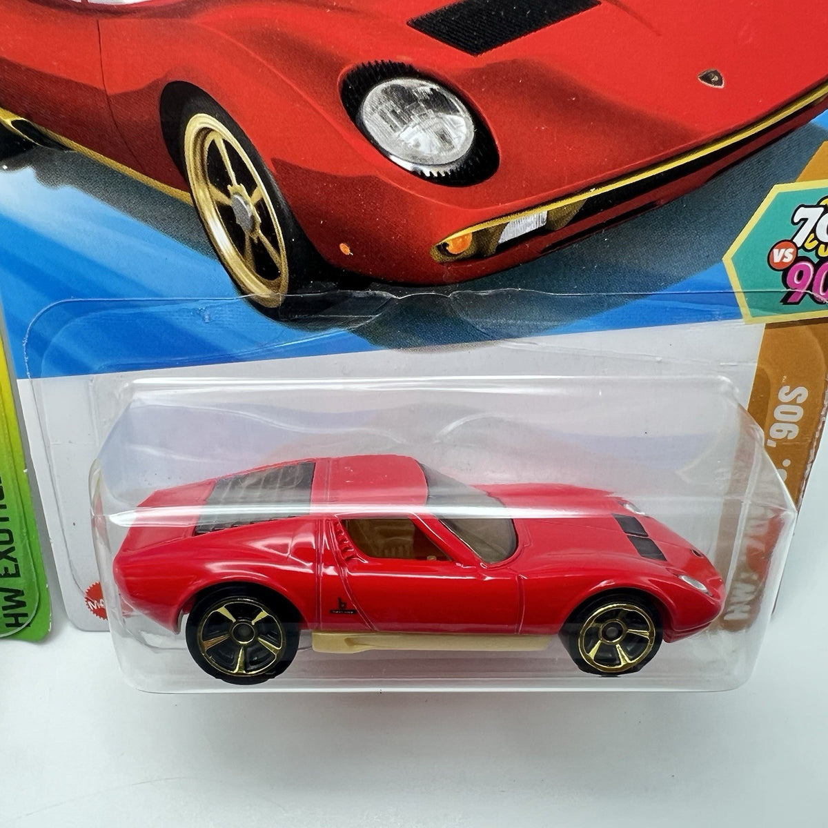 Hot Wheels Lamborghini Miura Mainline Lot Of 2 Red And Orange