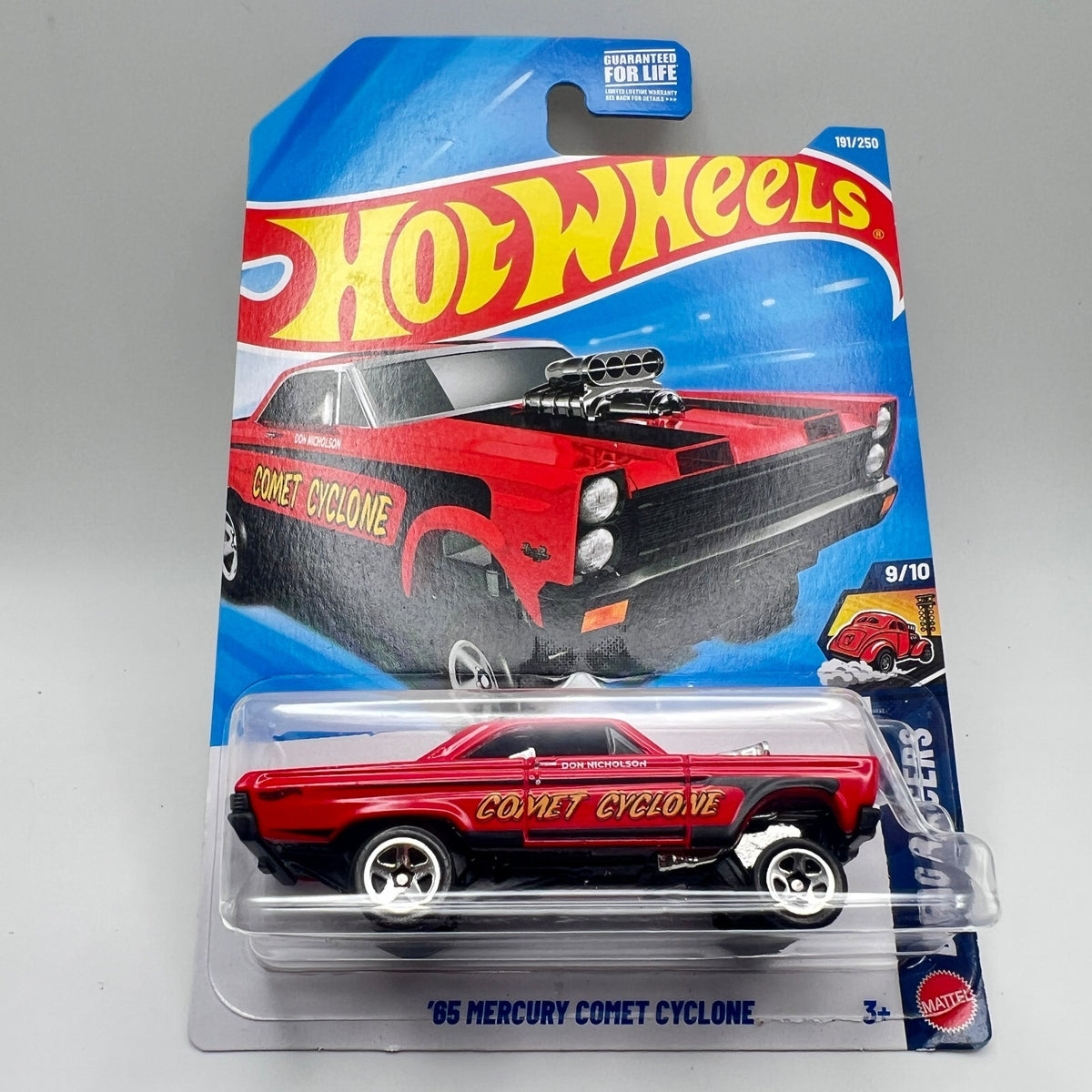 Hot Wheels 65 Mercury Comet Cyclone Red Drag Racers 9/10 191/250 2026