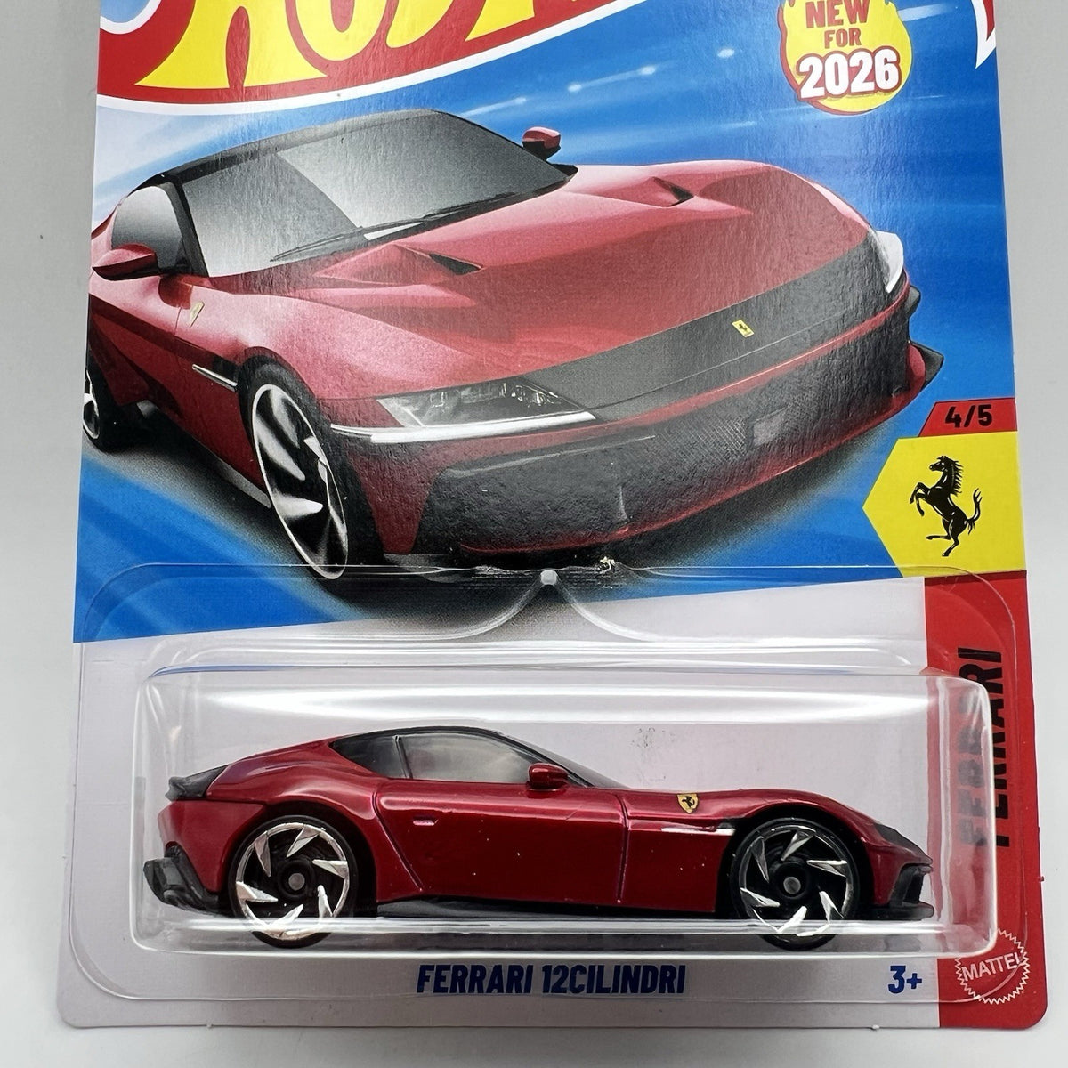 2026 Hot Wheels Ferrari 12Cilindri Ferrari Series 4/5 D Case First Release