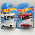 Hot Wheels 2019 Audi R8 Spyder #175 White And Red  Lot of 2