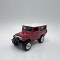 Hot Wheels Toyota Land Cruiser FJ43 Red White Roof Real Riders LOOSE 1/64