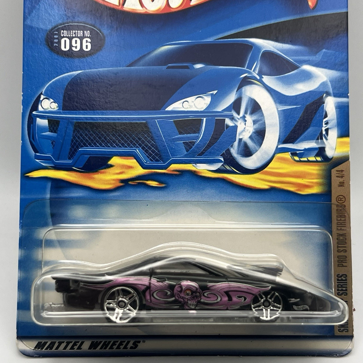 2001 Hot Wheels #96 Skin Deep Series 4/4 PRO STOCK FIREBIRD Black w/Pr5 Spokes