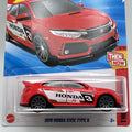 2025 Hot Wheels Red 2018 Honda Civic Type R 123/250 Then And Now 3/10