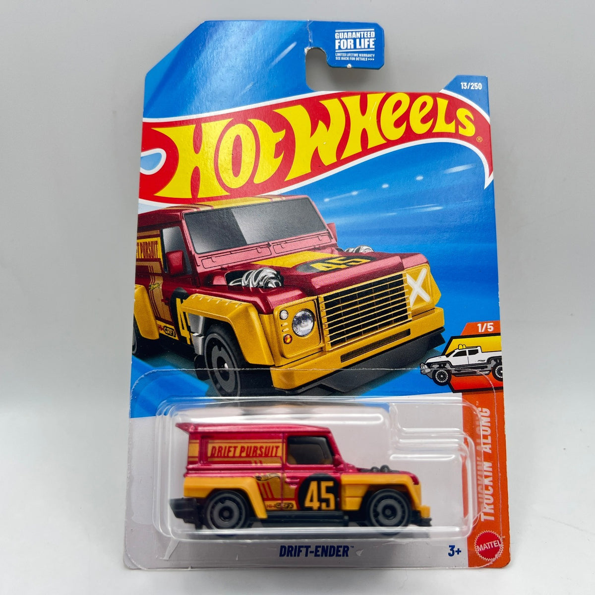 Hot Wheels Drift-Ender Lot of 3 Blue Red & White HW First Response Truckin Along