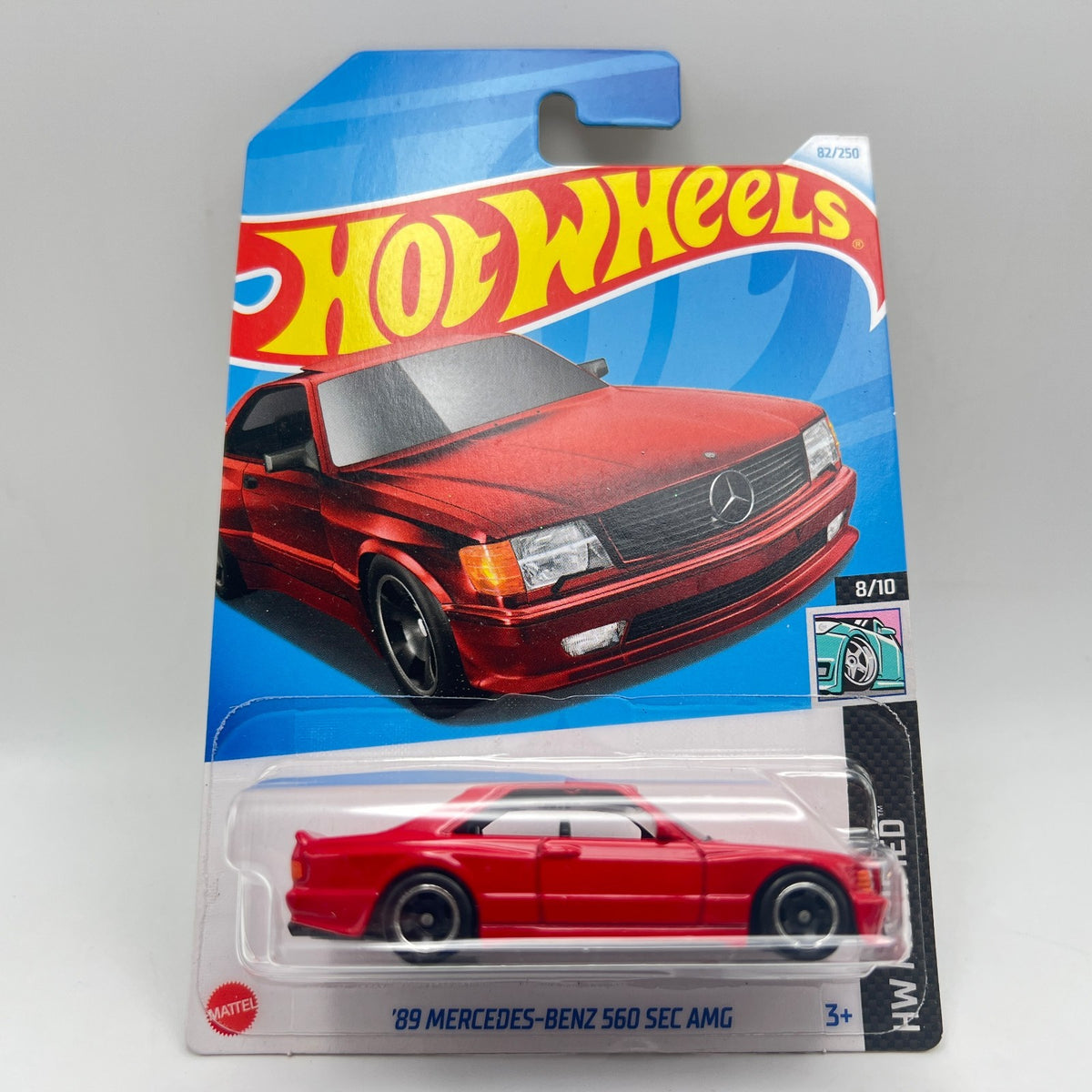 Hot Wheels '89 Mercedes-Benz 560 SEC AMG Lot of 3 Blue 186 Red 82 Black 150/250