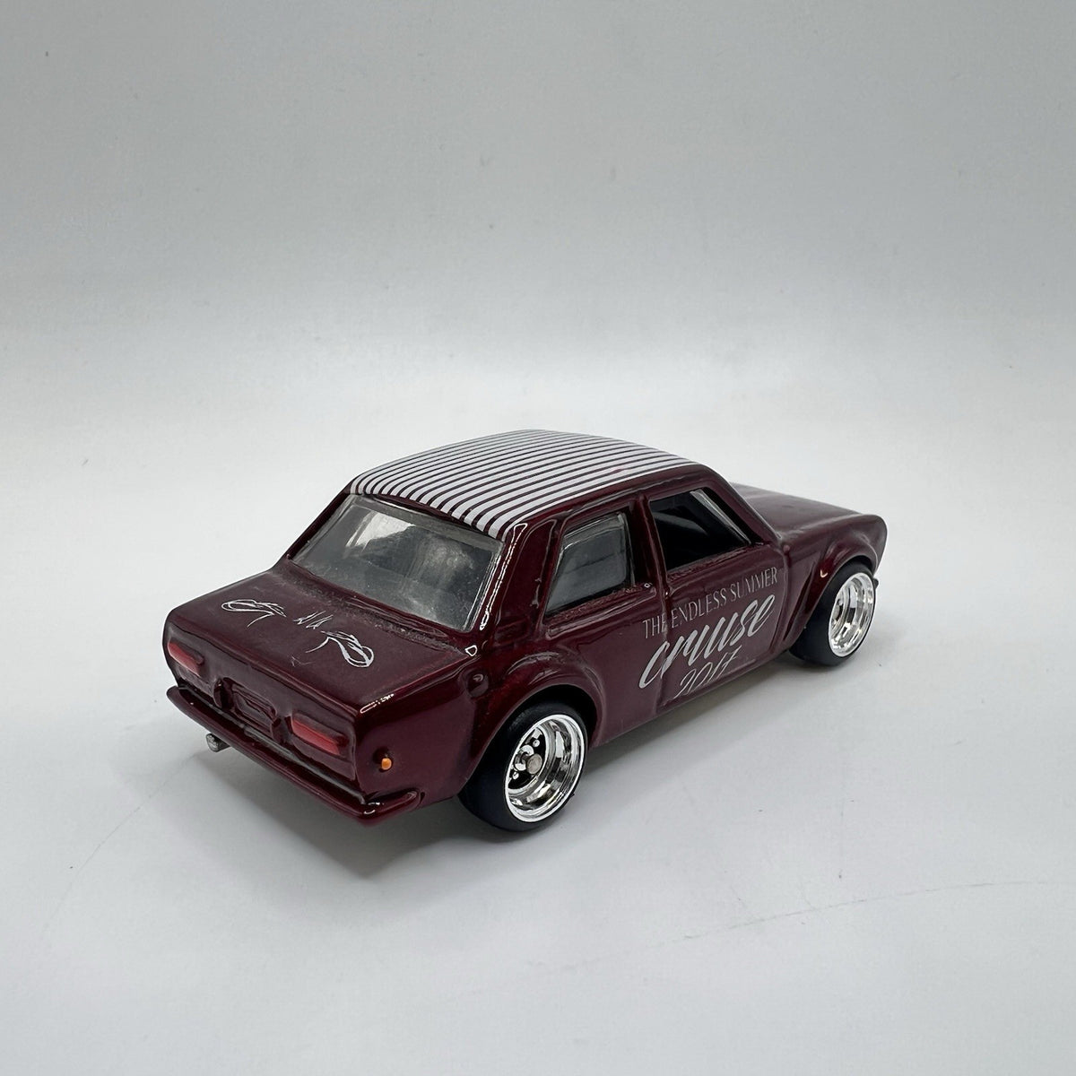 Hot Wheels '71 DATSUN 510 ALL CUSTOM! Full Paint And Real Riders