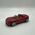 HOT WHEELS 2008 TESLA ROADSTER, 2008 NEW MODELS,RED,LOOSE NICE