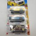 LOT OF 3 - 2024 & 2025 HOT WHEELS VOLKSWAGEN VW T3 CUSTOM COLOR VARIANTS