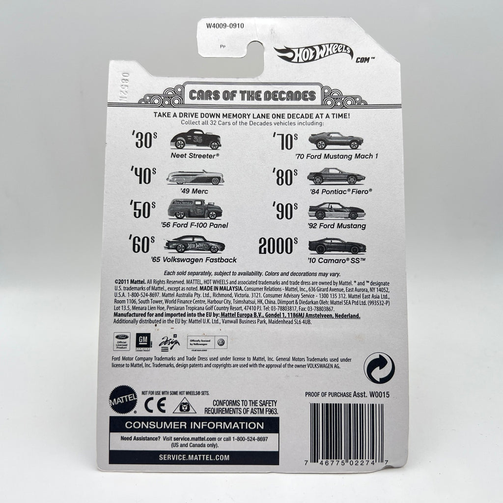 Hot Wheels '70 Ford Mustang Mach 1 Blue Cars of the Decades 70s 20/32