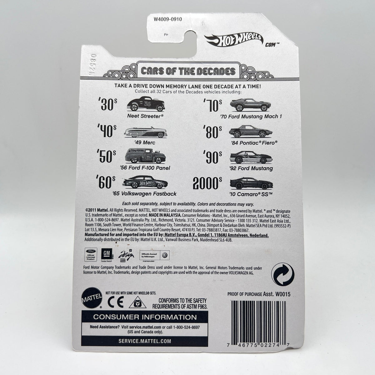 Hot Wheels '70 Ford Mustang Mach 1 Blue Cars of the Decades 70s 20/32