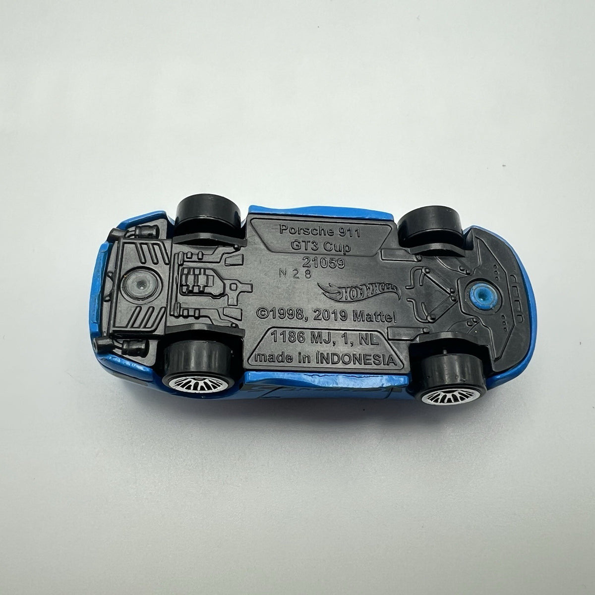 Hot Wheels Porsche 911 GT3 RS Cup 2019 1:64 Blue Diecast Race Car