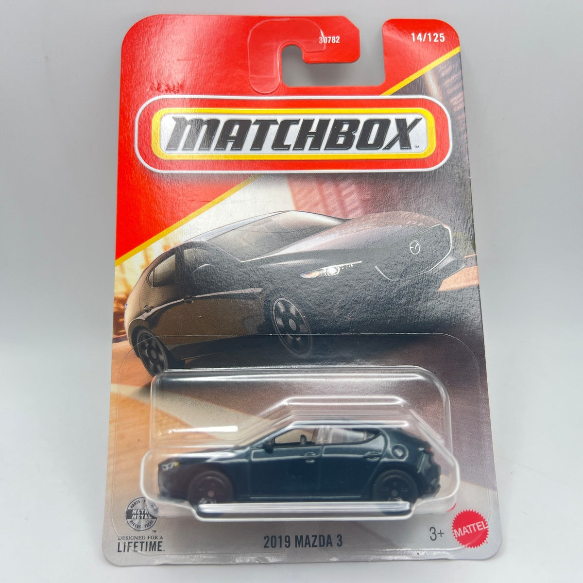 Matchbox 2019 Mazda 3 1:64 Diecast Black Unopened Box 14/125