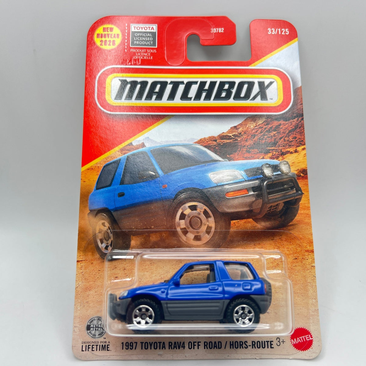 Matchbox 1997 Toyota RAV4 Off Road 33/125 Blue New 2026 Mainline