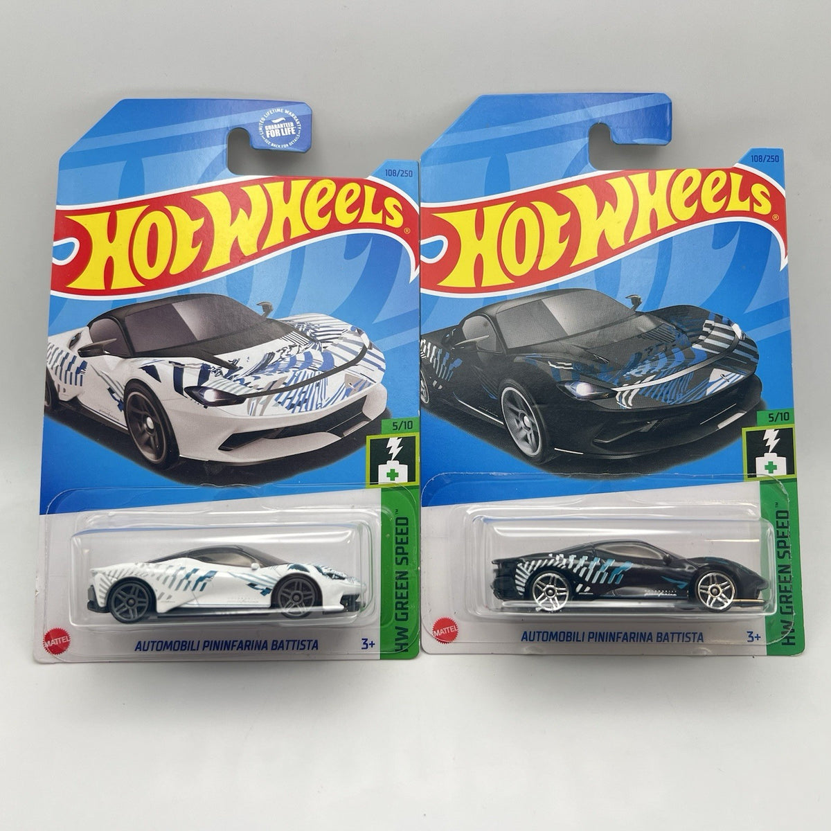 Hot Wheels Green Speed Automobili Pininfarina Battista Lot Of 2 Die Cast