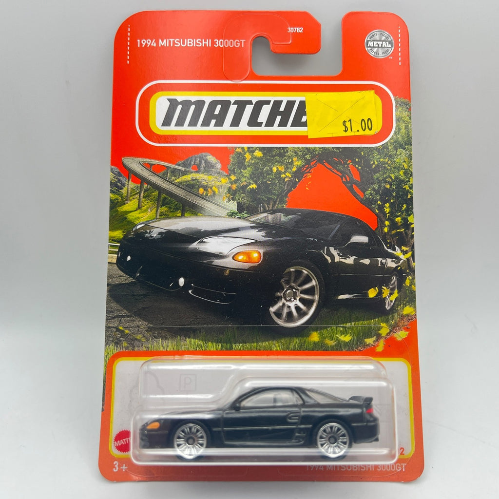 Matchbox 1994 Mitsubishi 3000GT Lot of 3 Red 68/100 Black 64/102 Green 119/125