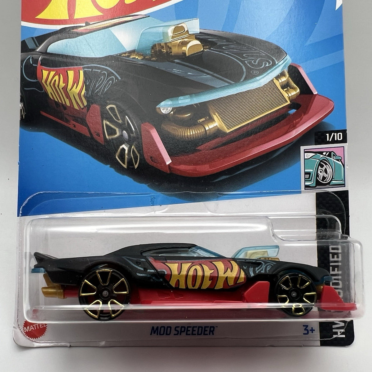 HOT WHEELS MOD SPEEDER HW MODIFIED 1/10 BLUE 10/250 NEW