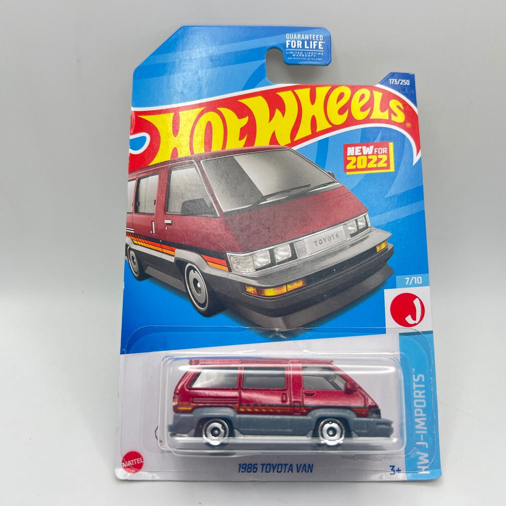 Hot Wheels 1986 Toyota Van Maroon HW J-Imports 7/10 173/250 New For 2022