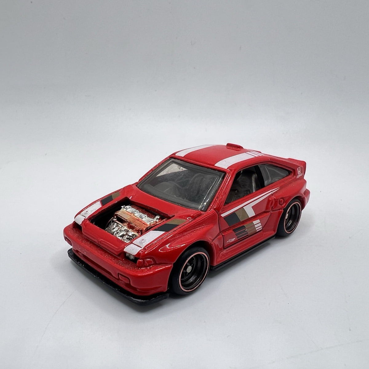 Hot Wheels 1985 Honda CR-X CRX Custom Made With Engine And  Real Riders
