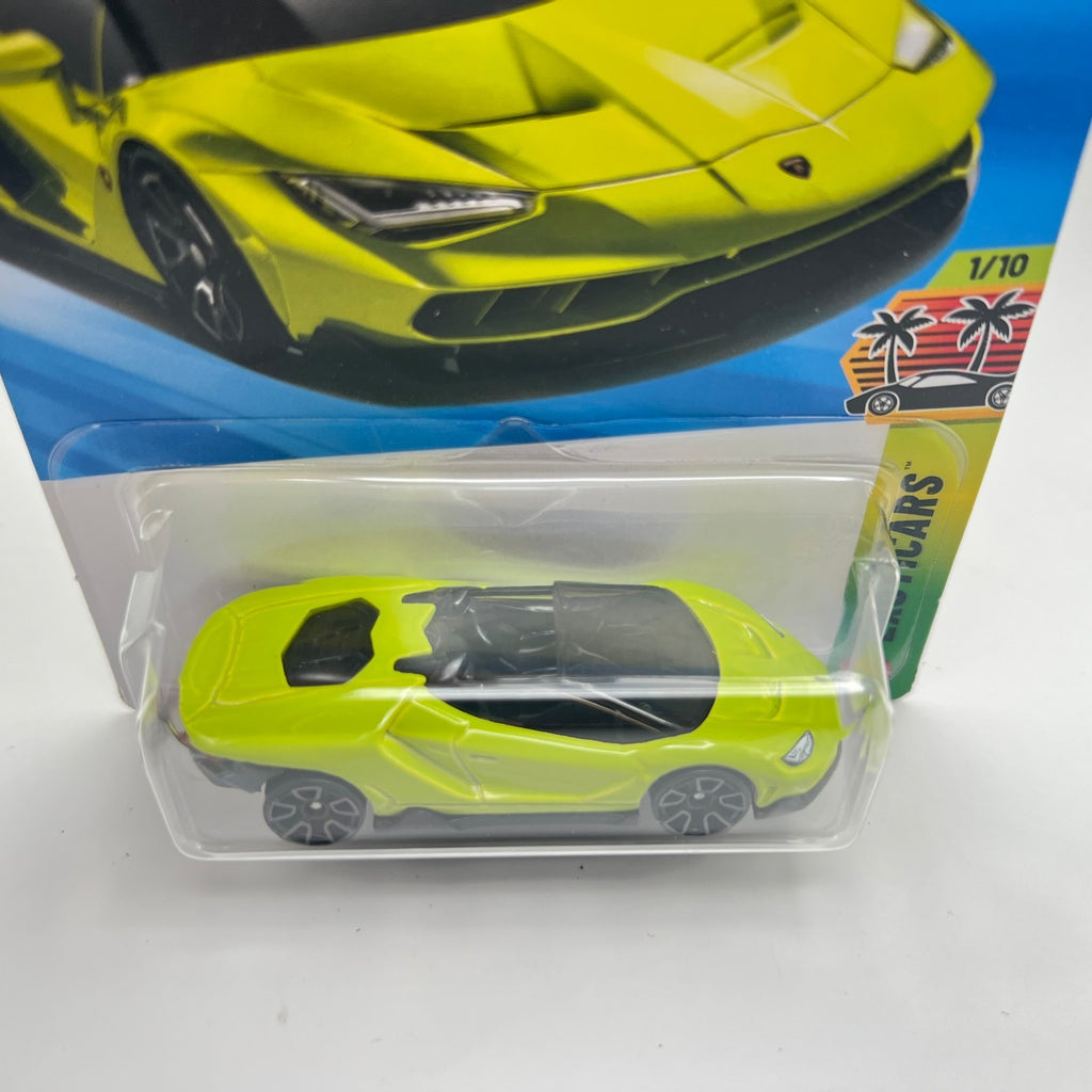 Hot Wheels 16 Lamborghini Centenario Roadster 2/250 Exoticars Lime