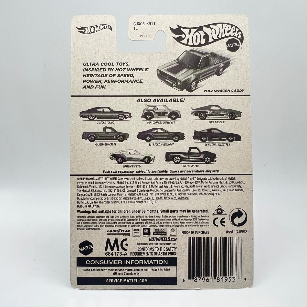 Hot Wheels Flying Customs Volkswagen Caddy Green