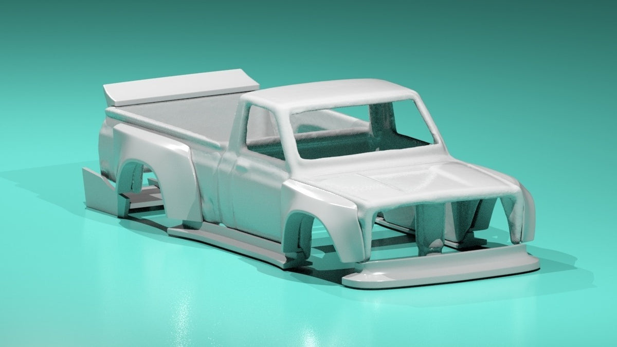 UFO Style Wide Body Kit for Hot Wheels Mazda Repu - Resin - 3d Printed