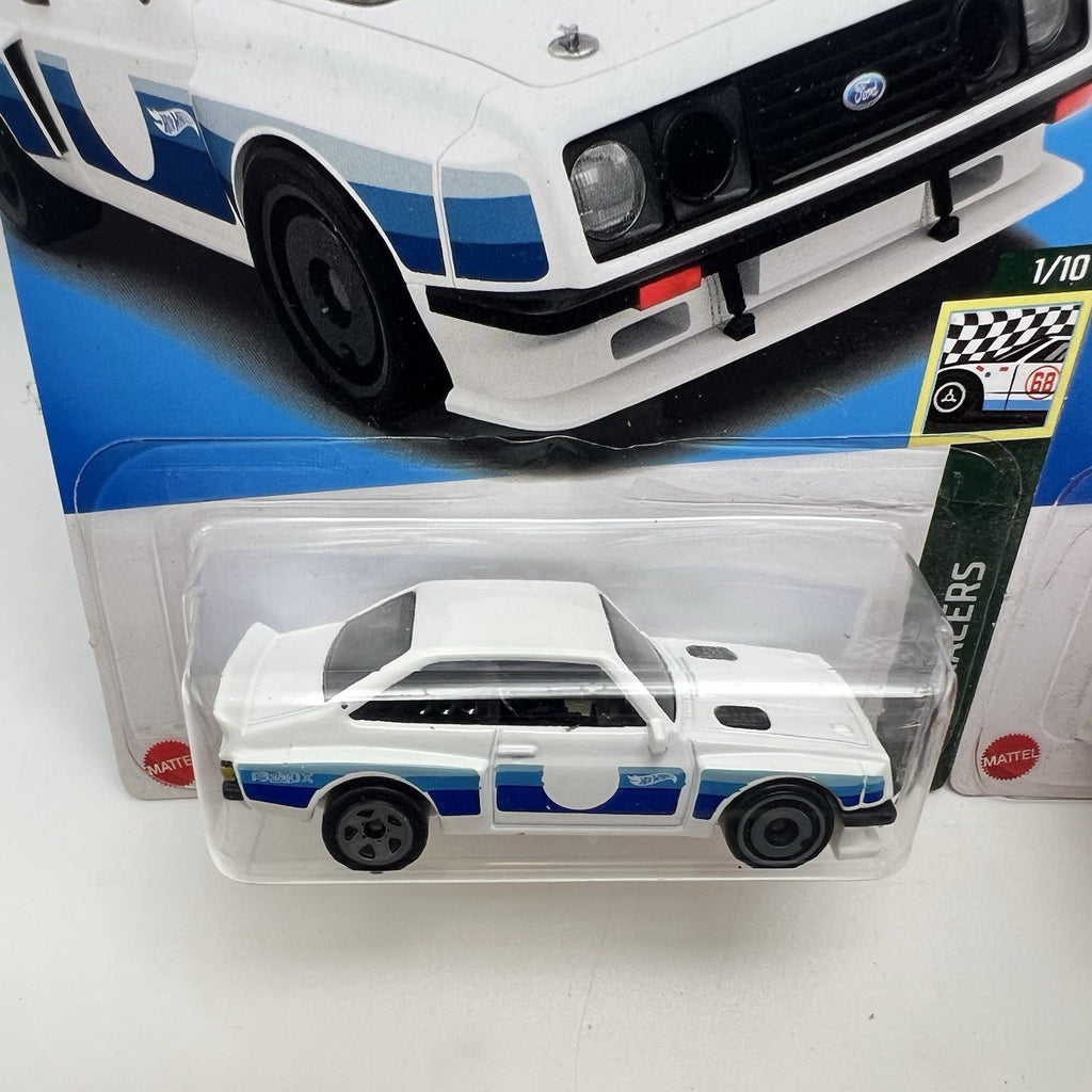 2023 Hot Wheels Retro Racers Ford Escort RS2000 1/10 Red and White Colors HW#354