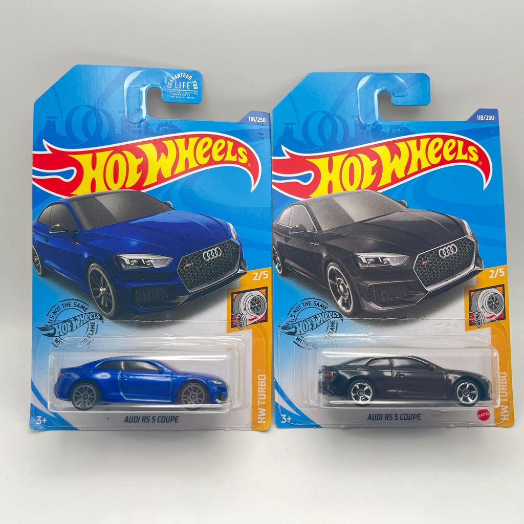 Hot Wheels Lot Of 2 - Audi RS 5 Coupe Blue And Black