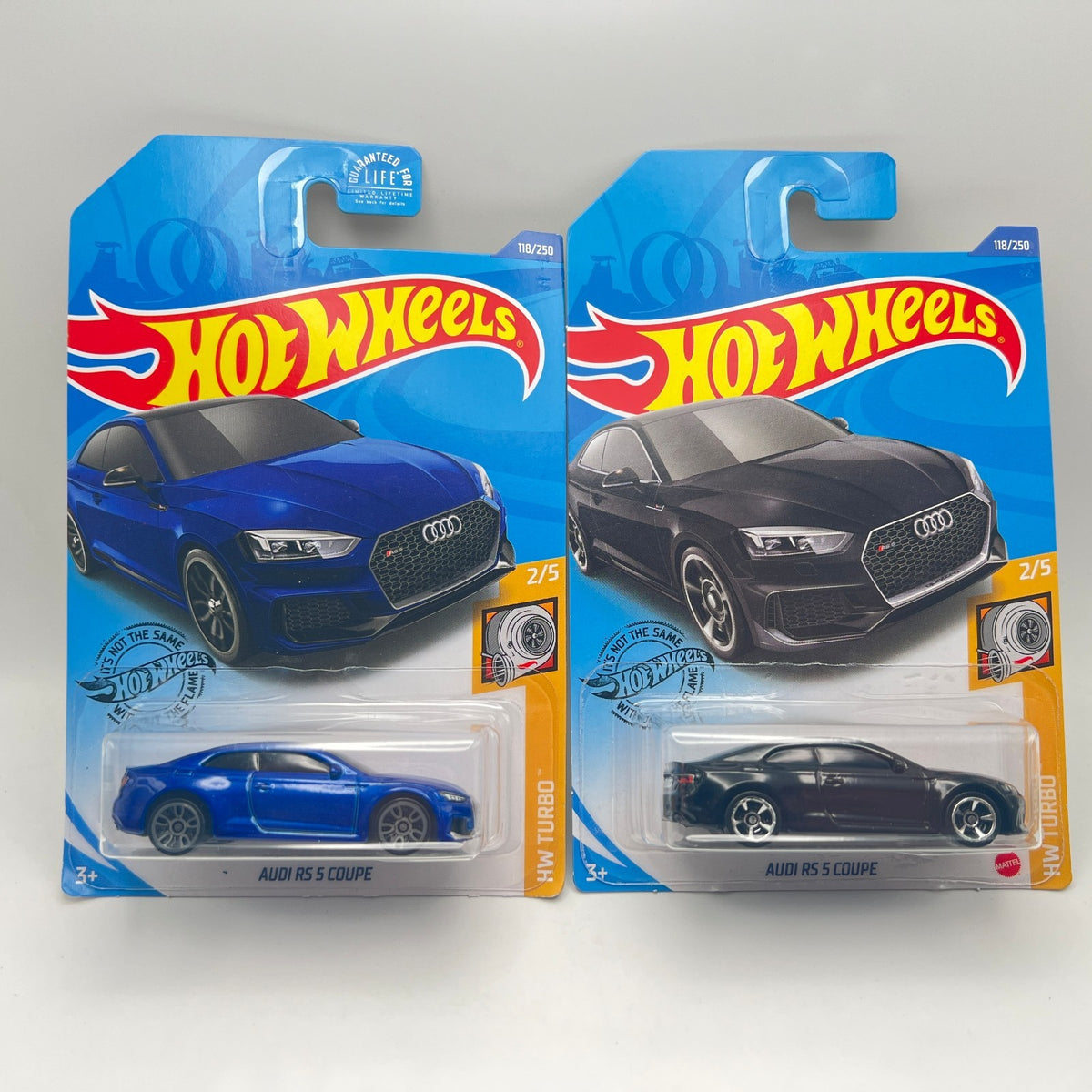 Hot Wheels Lot Of 2 - Audi RS 5 Coupe Blue And Black