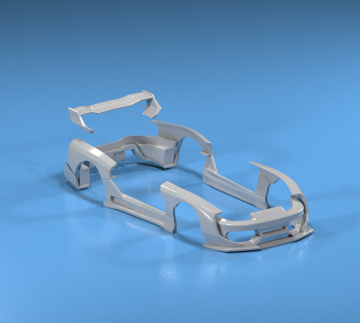 FatBoi UFO Style Wide Body Kit for Hot Wheels Toyota MK4 Supra - Resin