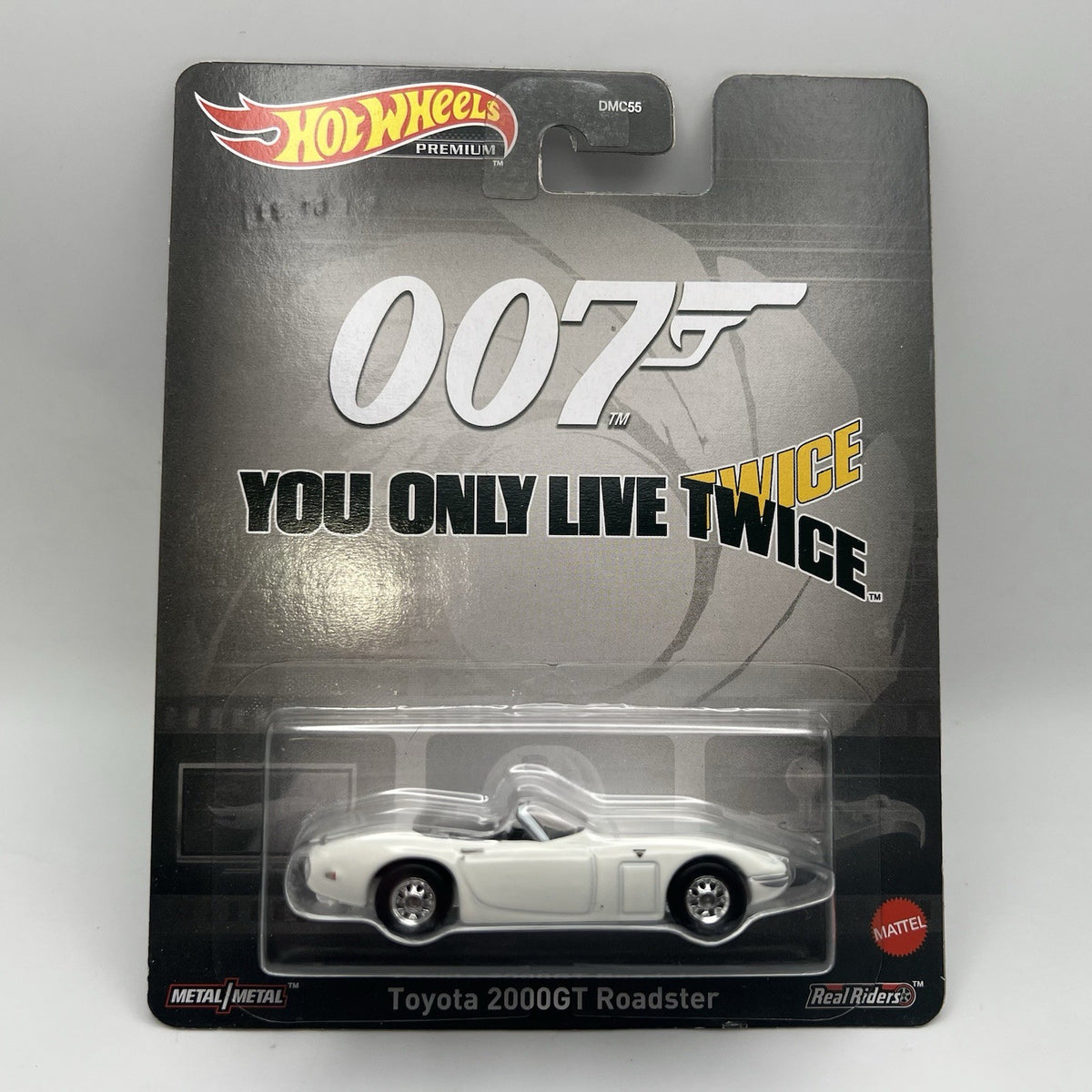 HOT WHEELS PREMIUM 007 TOYOTA 2000GT ROADSTER, METAL/METAL, REAL RIDERS.