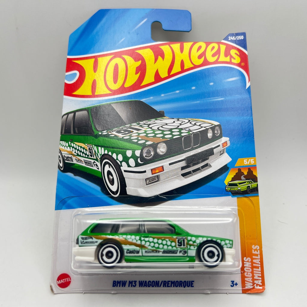 Hot Wheels BMW M3 Wagon 245/250 Wagons 5/5 Green Castrol French Card