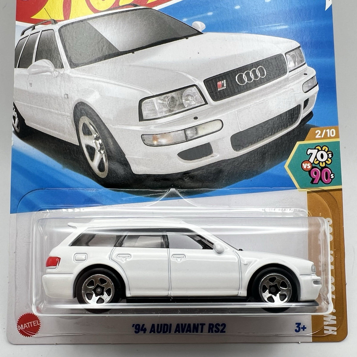 Hot Wheels ‘94 AUDI AVANT RS2 - White HW: 70s vs. 90s 2/10