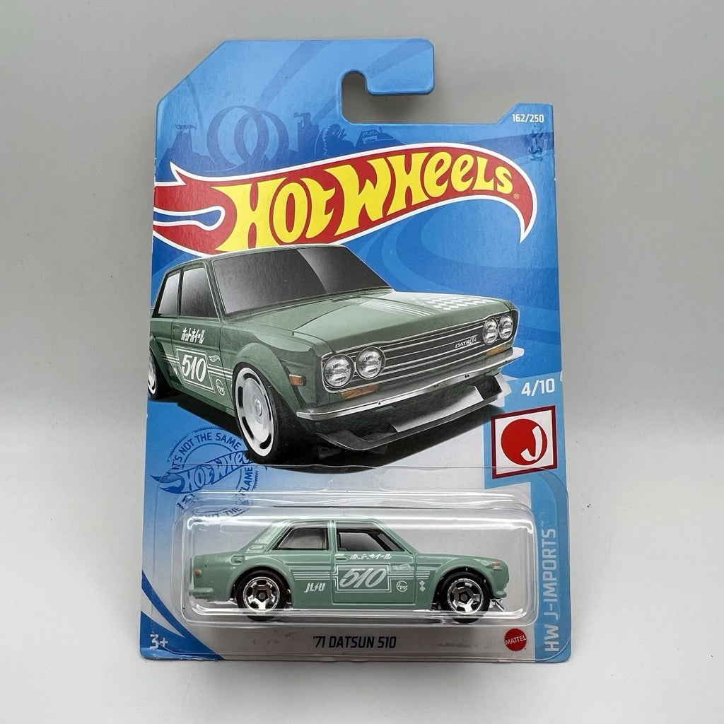 Hot Wheels 2021 Mainline HW J-Imports '71 Datsun 510 Green #162