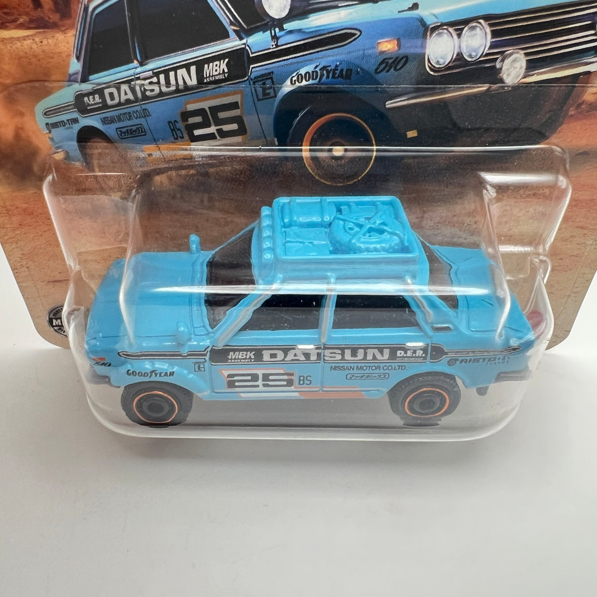Matchbox 70 Datsun 510 Rally 51/125 Blue 1:64 Scale Diecast JDM
