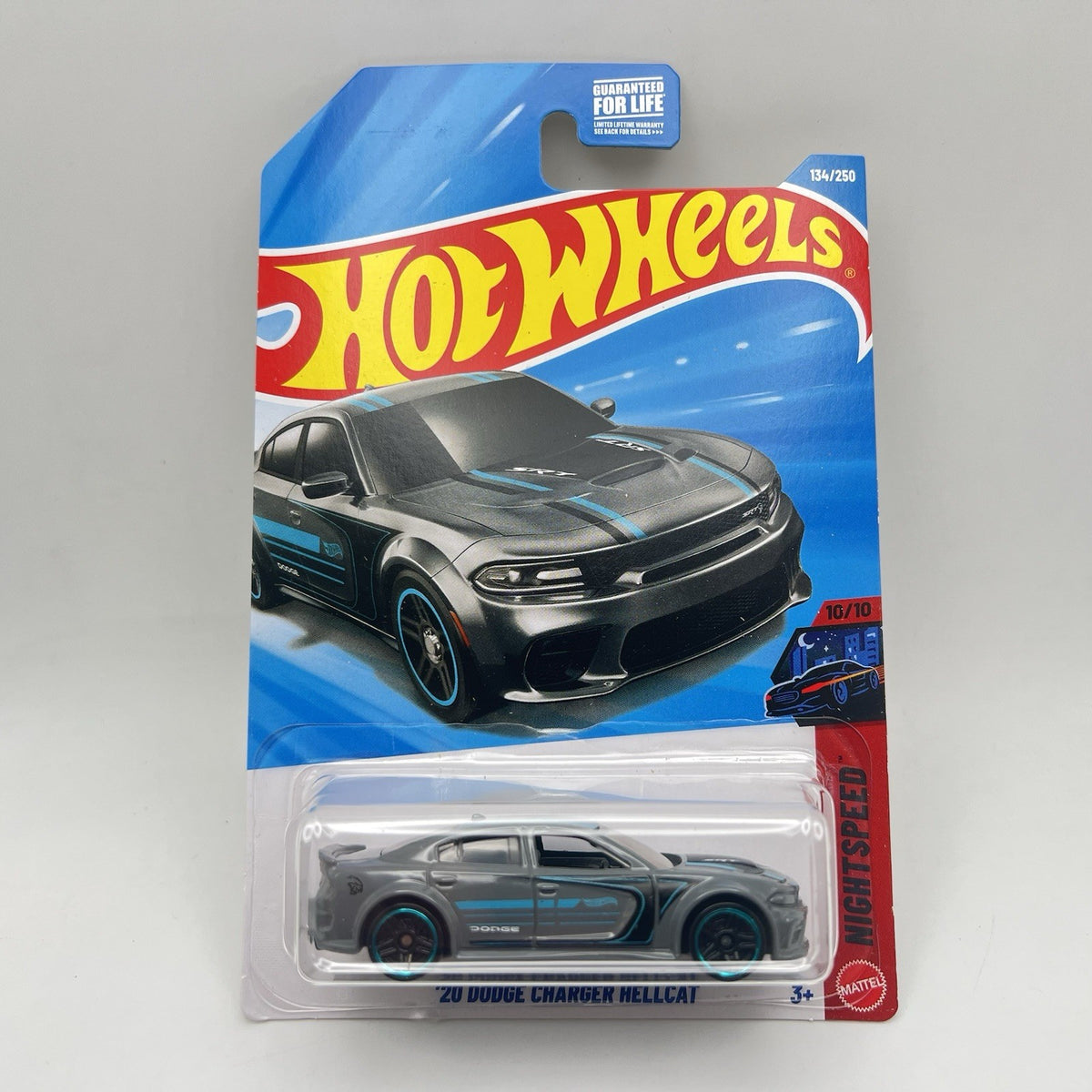 NIP 2026 Hot Wheels Mainline '20 Dodge Charger Hellcat 134/250 Grey Nightspeed