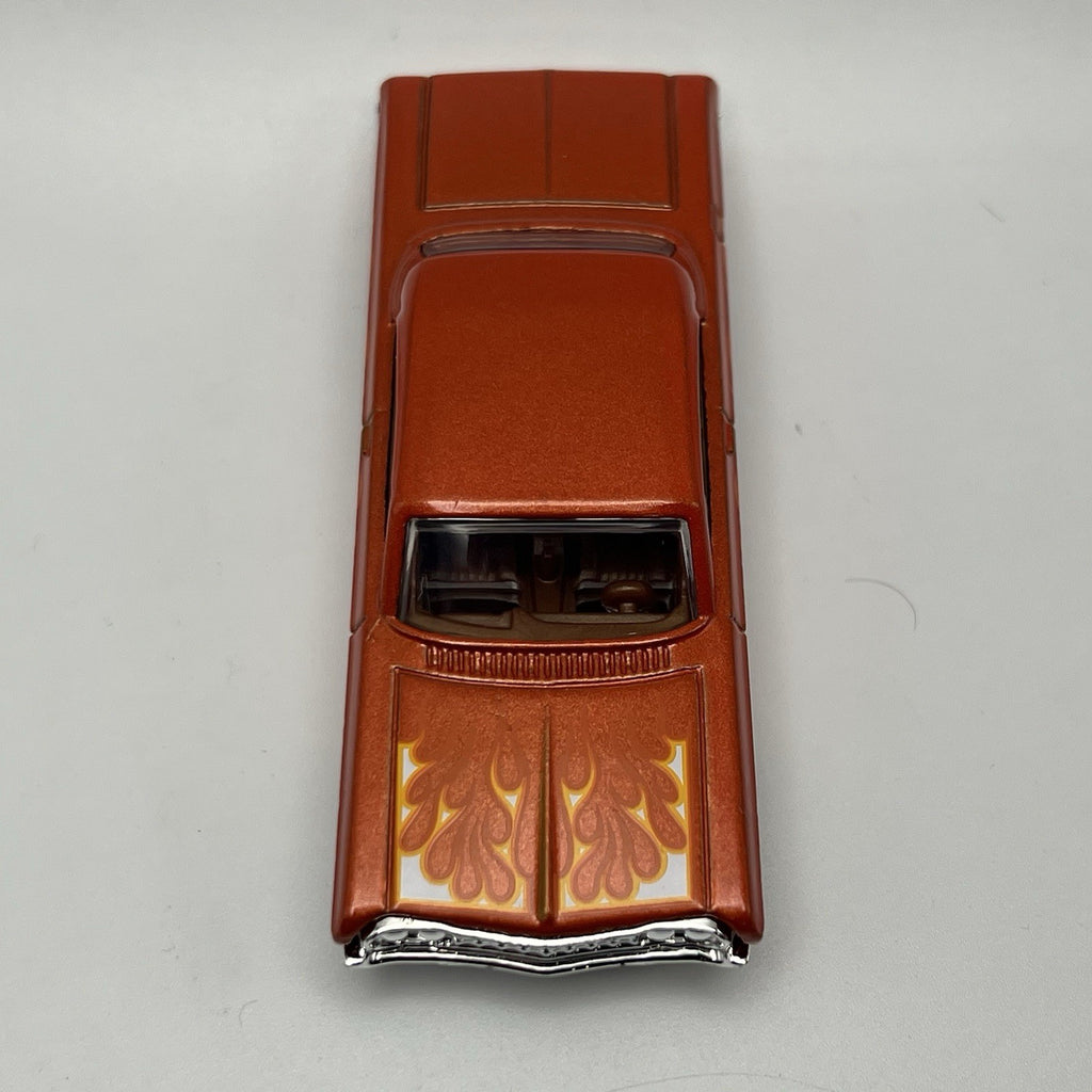 '64 Impala Hot Wheels 2024 Flames Series Metalflake Orange RSW Rims 1:64 Loose