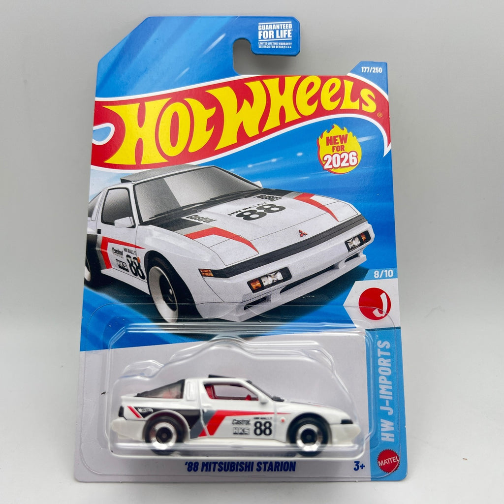 Hot Wheels 88 Mitsubishi Starion 177/250 HW J-Imports 8/10 White 1:64