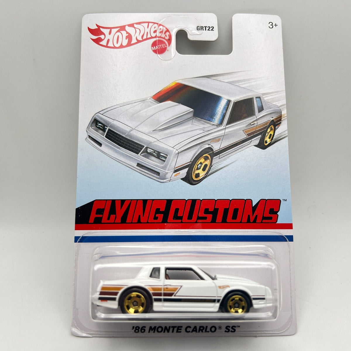 Hot Wheels '86 Monte Carlo SS White Flying Customs
