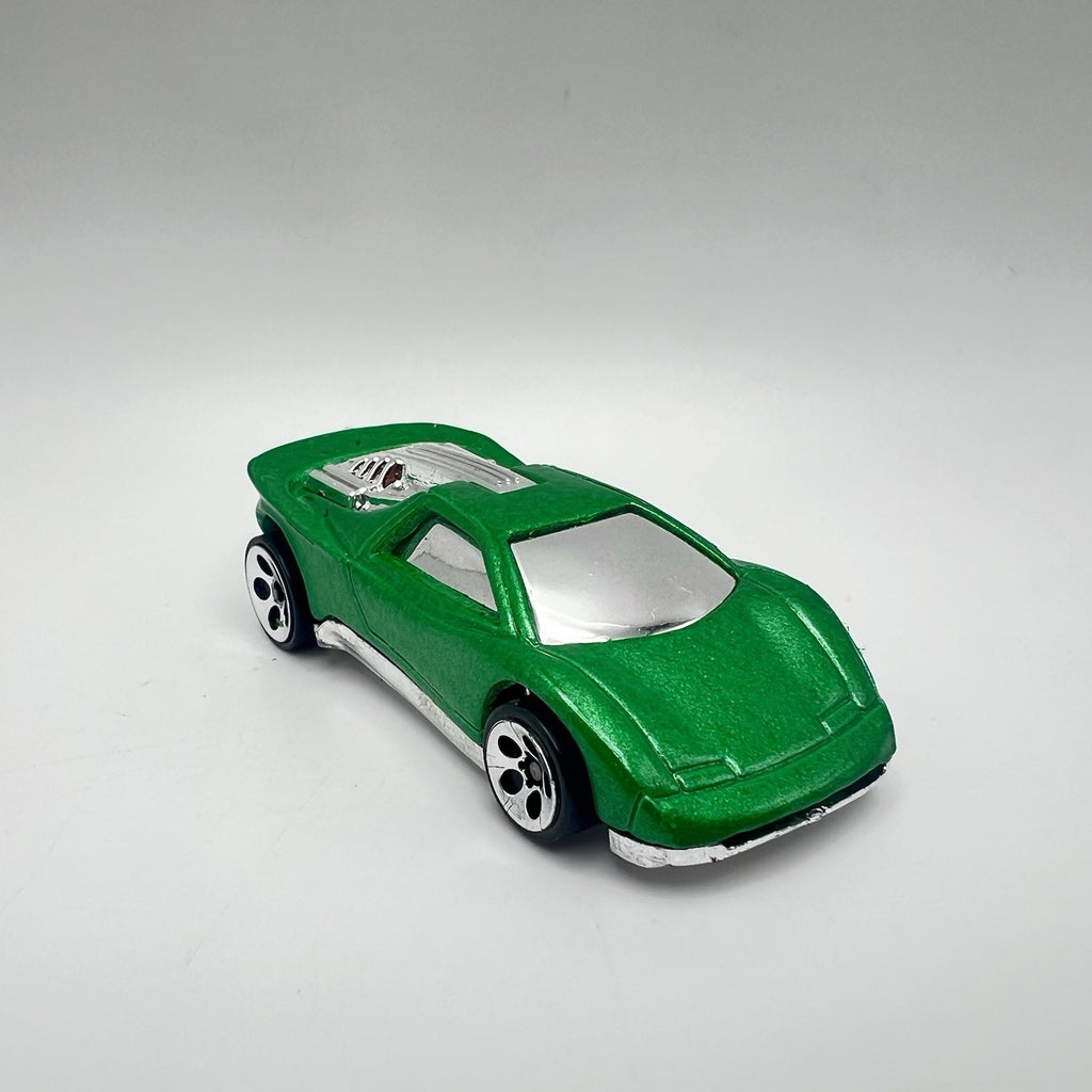 Hot Wheels Speed Blaster 1995 New Models Green Chrome Base 5DOTs