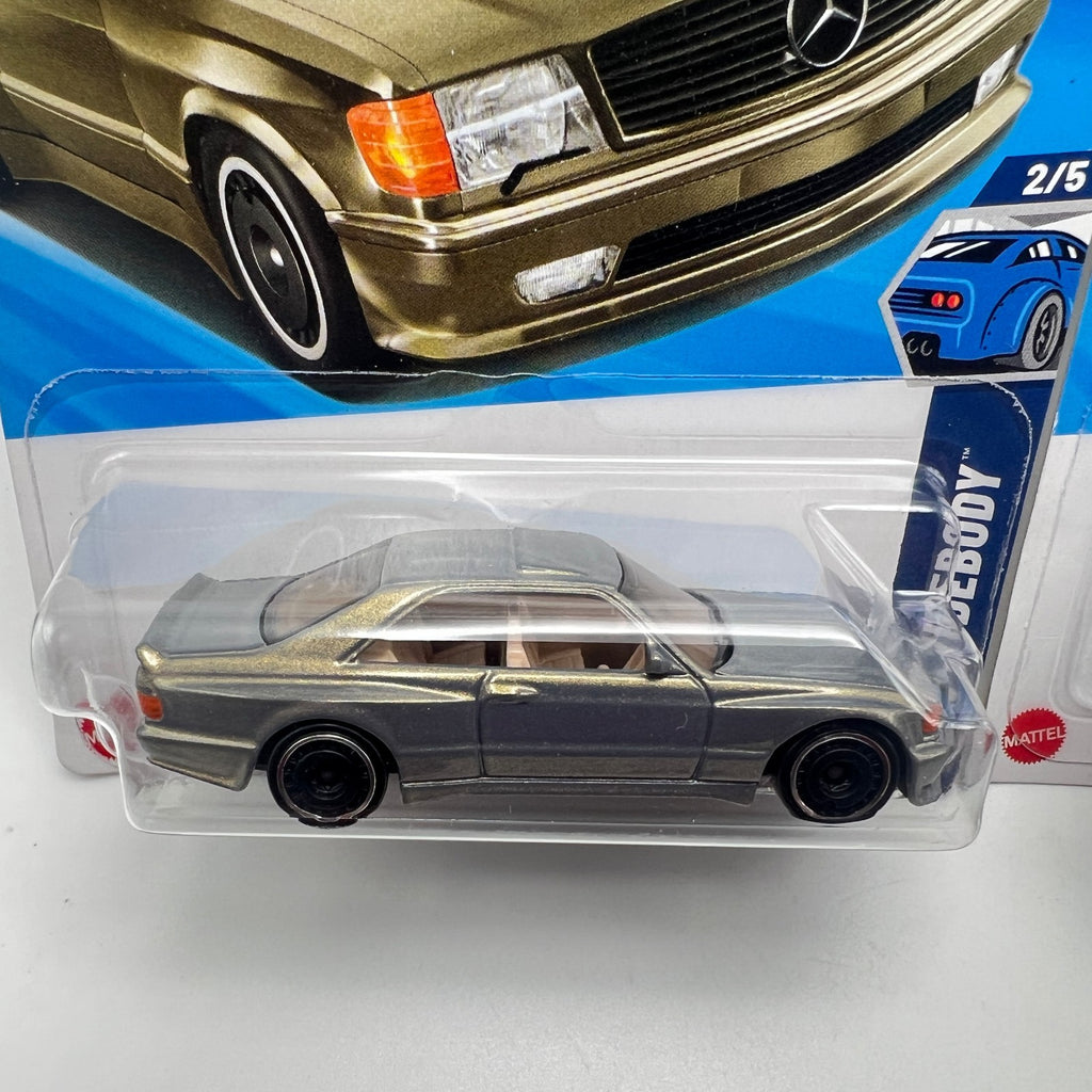 Hot Wheels 89 Mercedes-Benz 560 SEC AMG Wild Widebody Lot of 2 Variations