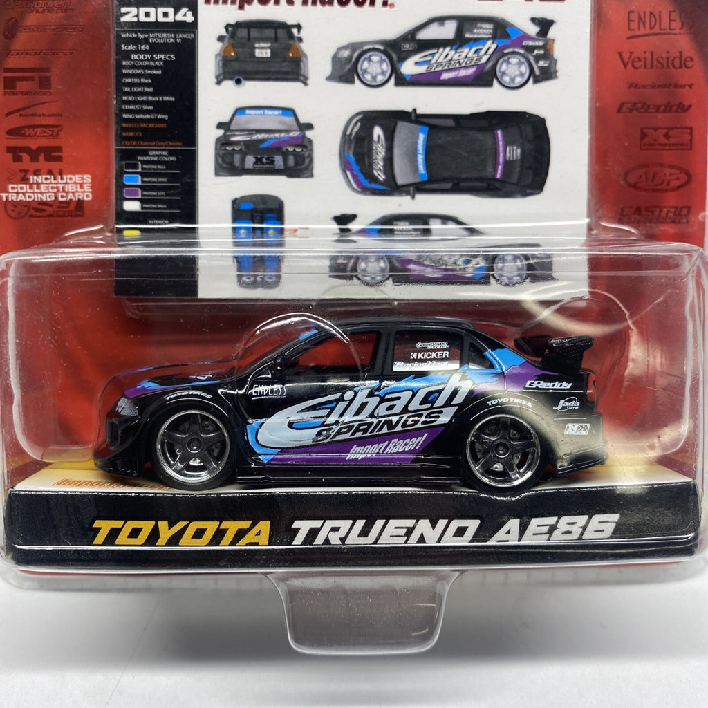 Jada Toys Import Racer #040 Mitsubishi Lancer Evolution VI Error Trueno AE86 Tag