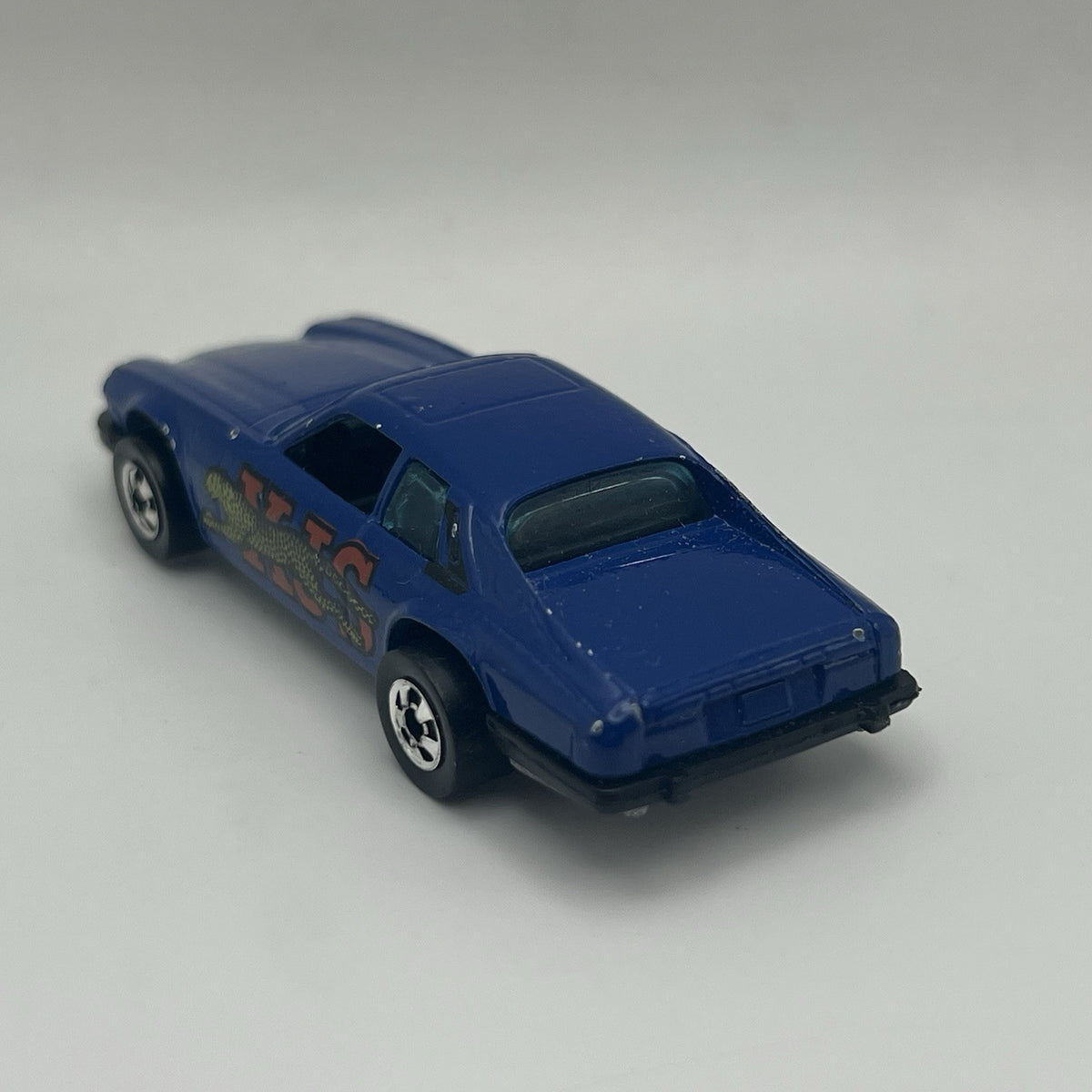 Vintage 1977 Hot Wheels Mattel Jaguar XJS Blue Die Cast Euro Car