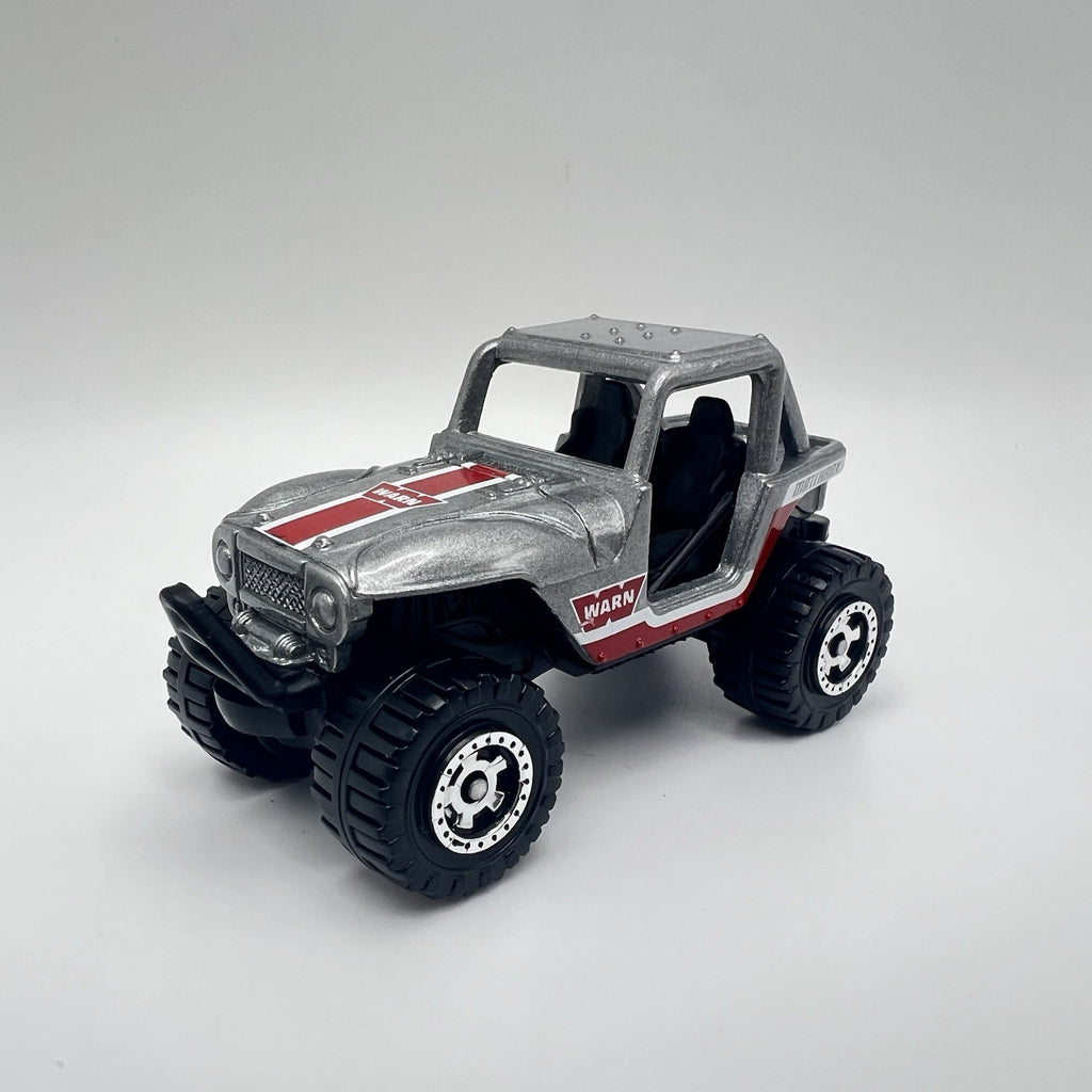 WARN INDUSTRIES 75th Anniversary 2007 MBX 4X4 💥 SILVER METALLIC  Matchbox Loose