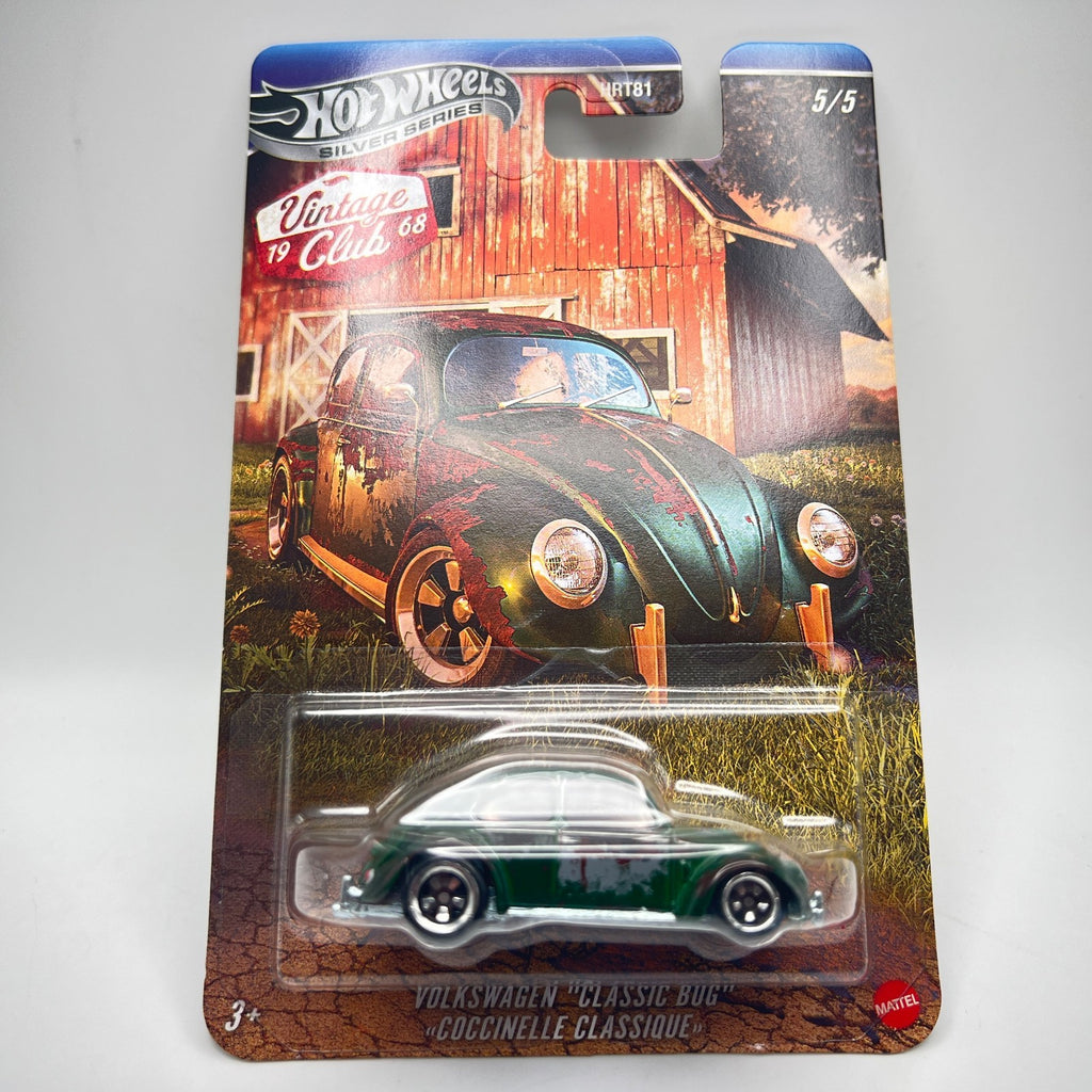 Hot Wheels Silver Series Vintage Club Volkswagen Classic Bug Green 5/5