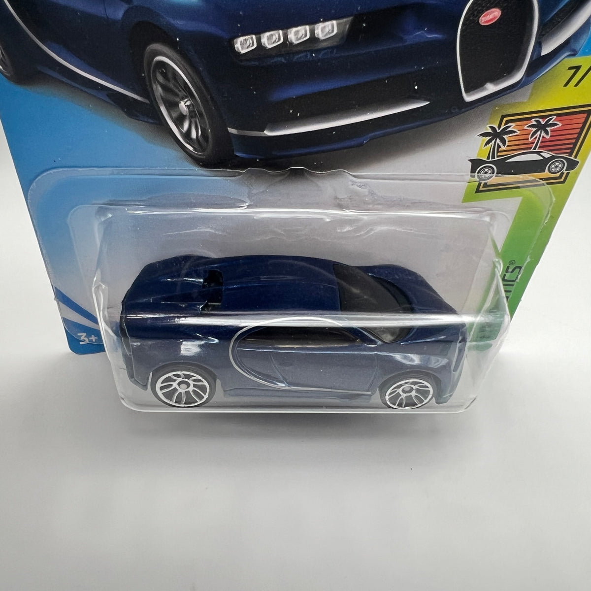 HOT WHEELS 2019 M/L #236/250 '16 Bugatti Chiron 7/10 HW Exotics blue